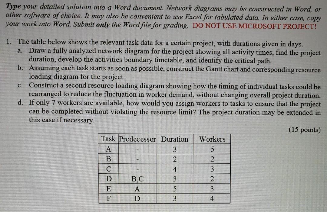 Type your detailed solution into a Word document.
