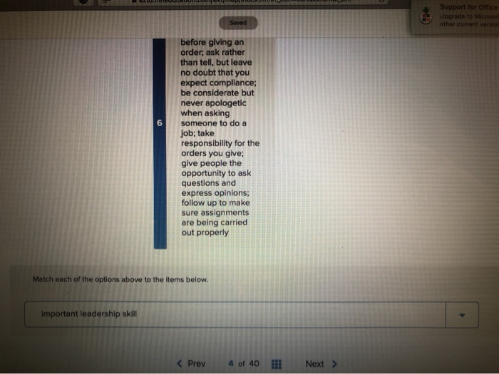 Upgrade to Microsoft other current version Saved