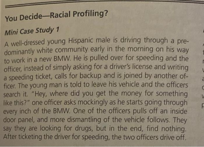 Please read the mini case study on P. 344 in the