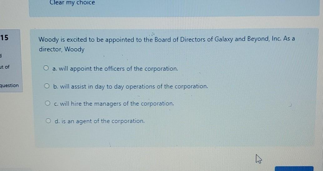 13 Lois is the only shareholder of Superman