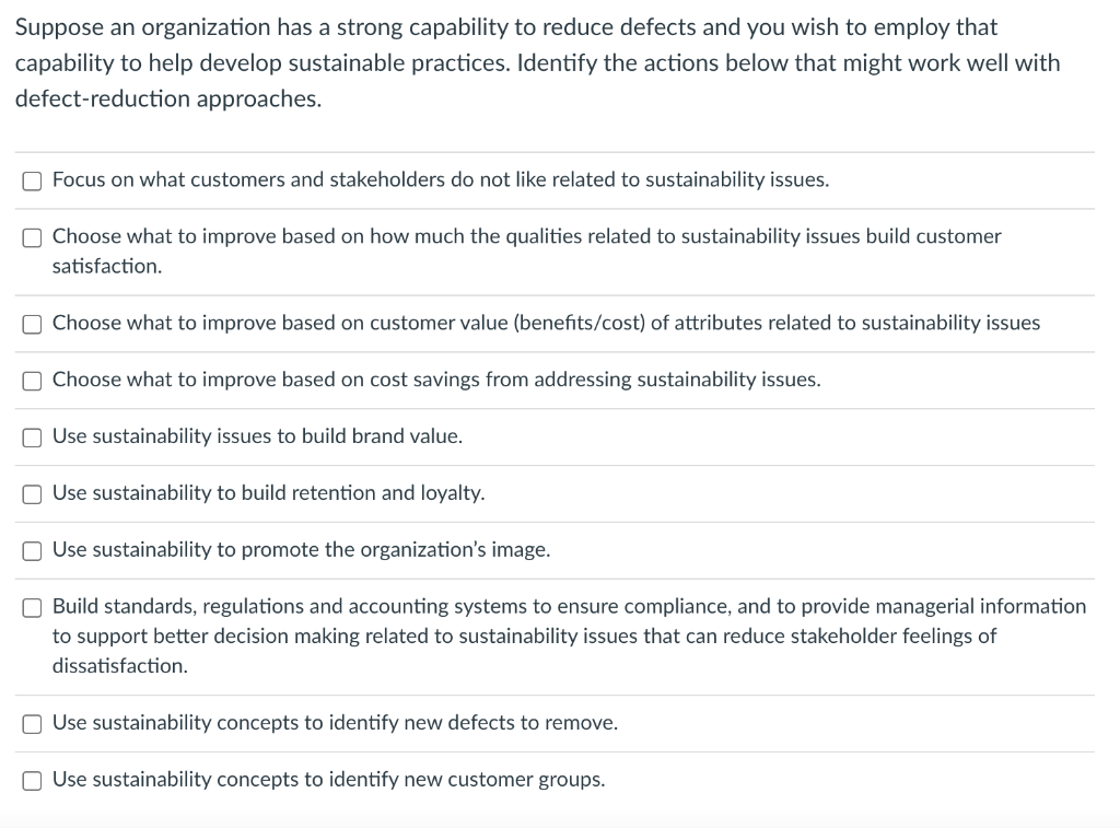 Suppose an organization has a strong capability