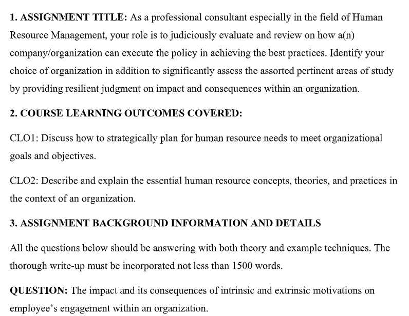 1. ASSIGNMENT TITLE: As a professional consultant