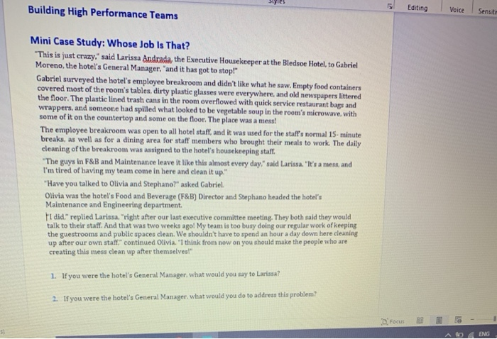 5 Building High Performance Teams Editing Voice