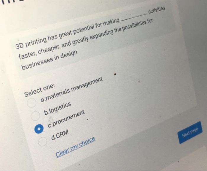 3D printing has great potential for making