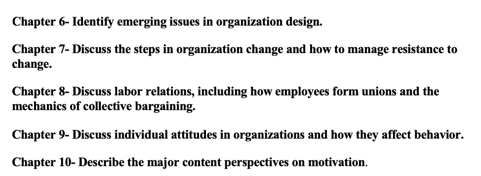 SHORT ANSWER WITH REAL EXAMPLES PLS Chapter 6-