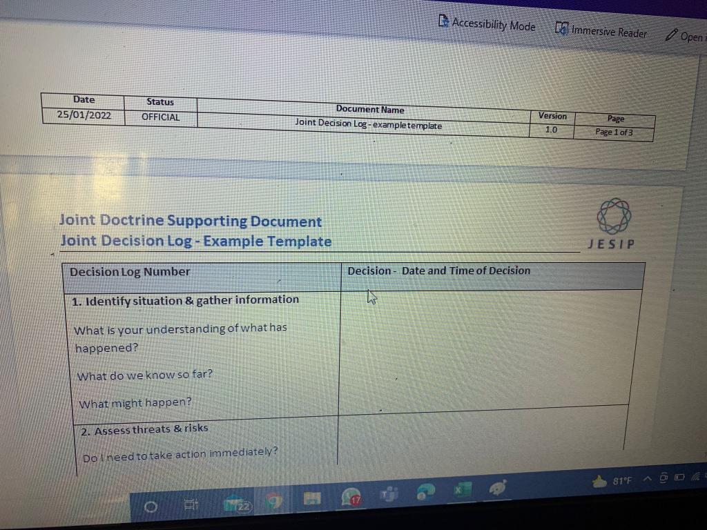 For this question, you should look at the Joint