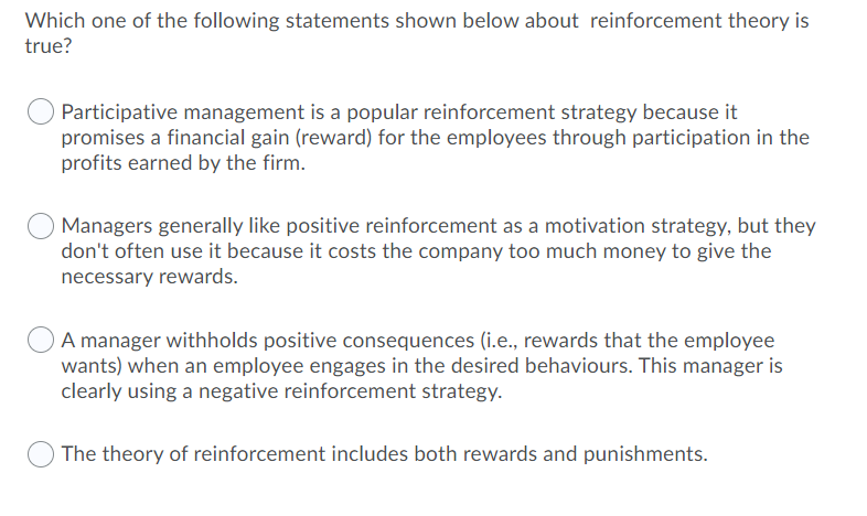 Which one of the following statements shown below