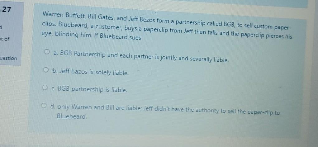 27 Warren Buffett, Bill Gates, and Jeff Bezos