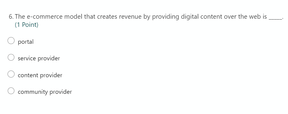 6. The e-commerce model that creates revenue by