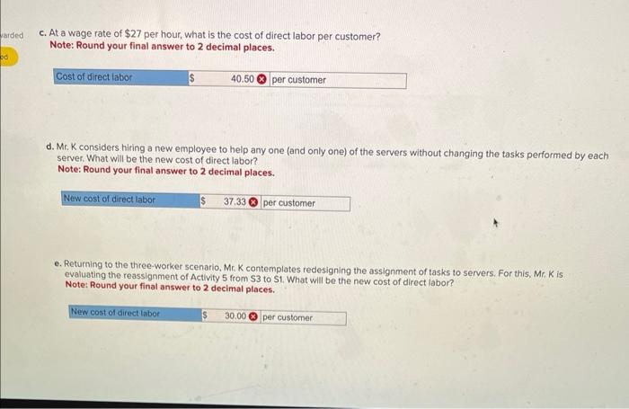 please answer C, D, & E PA 4-4 (Algo) Mr. K's is