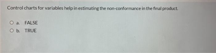 Control charts for variables help in estimating