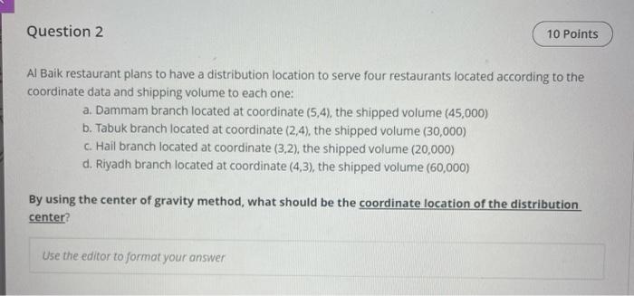 Assignment Content Question 1 10 Points Al Baik