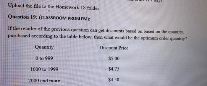 ways. Upload the file to the Homework 18 folder.