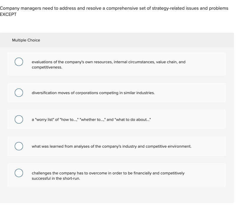 Company managers need to address and resolve a