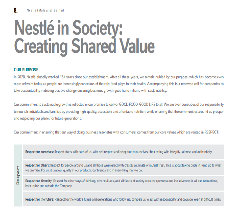 Nestl has been established for 154 years. Its