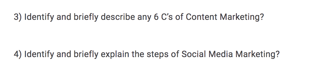 NOTE: give the answer as a screenshot 3) Identify