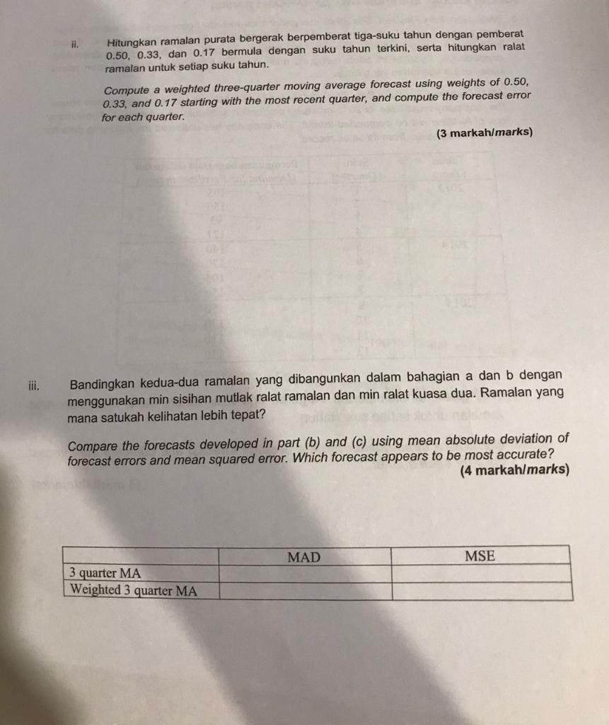 SOALAN KEDUA / QUESTION TWO (20 MARKAH / MARKS)