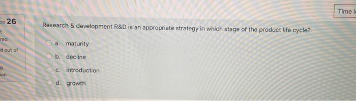 Timeli on 26 Research & development R&D is an