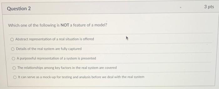 Question 1 3 pts Based on the Total Productivity