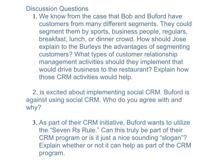 Chapter 10 Case Study Burley's Biscuits, Beef,