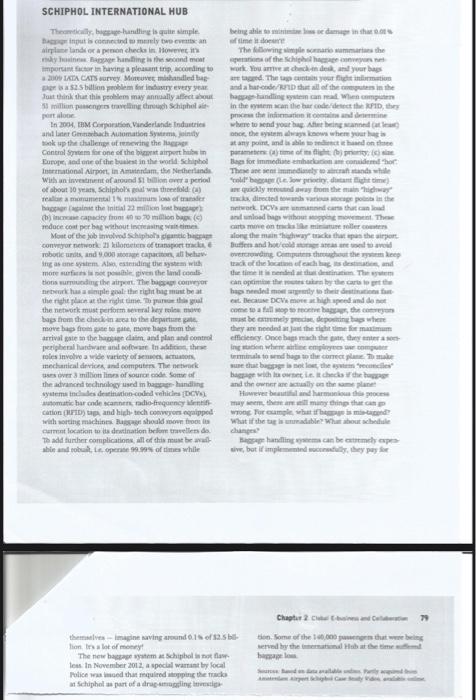 Identify Schiphol Airports primary business model