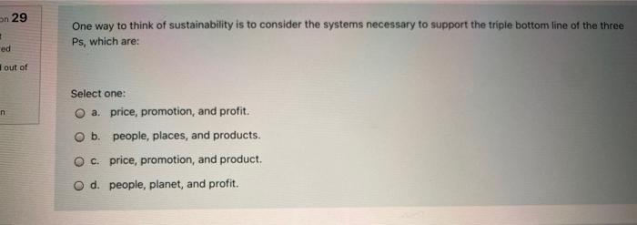 on 29 3 ed One way to think of sustainability is