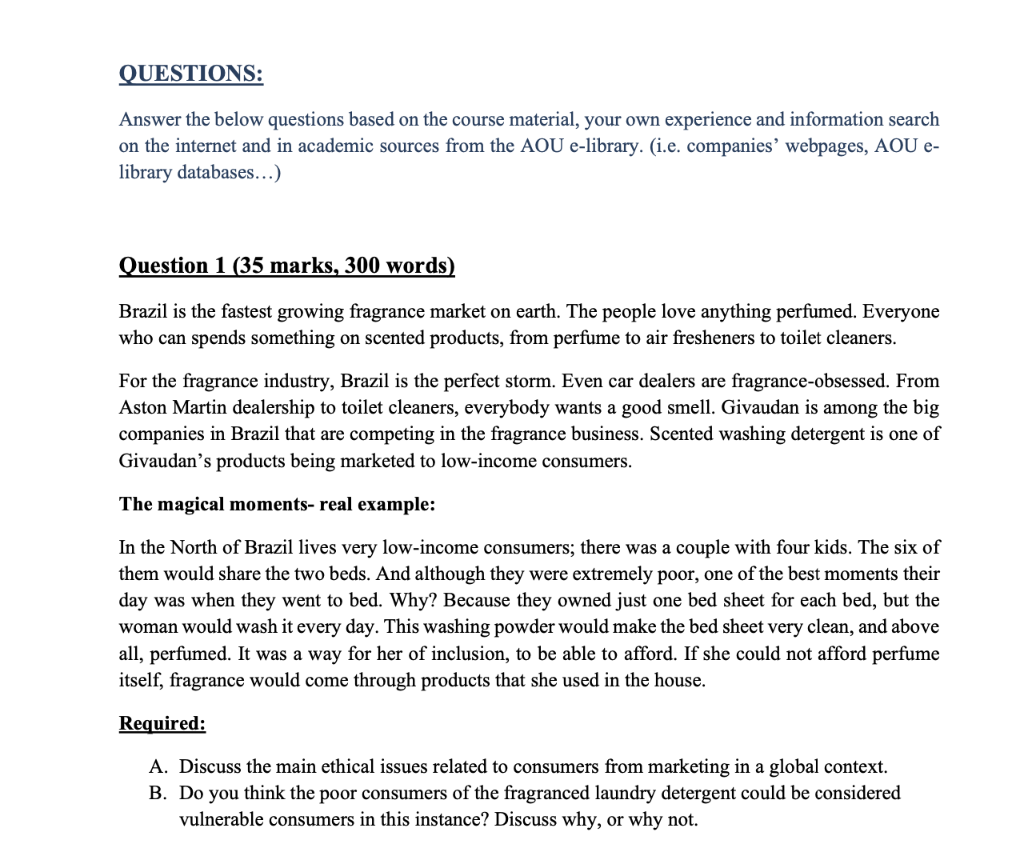 QUESTIONS: Answer the below questions based on