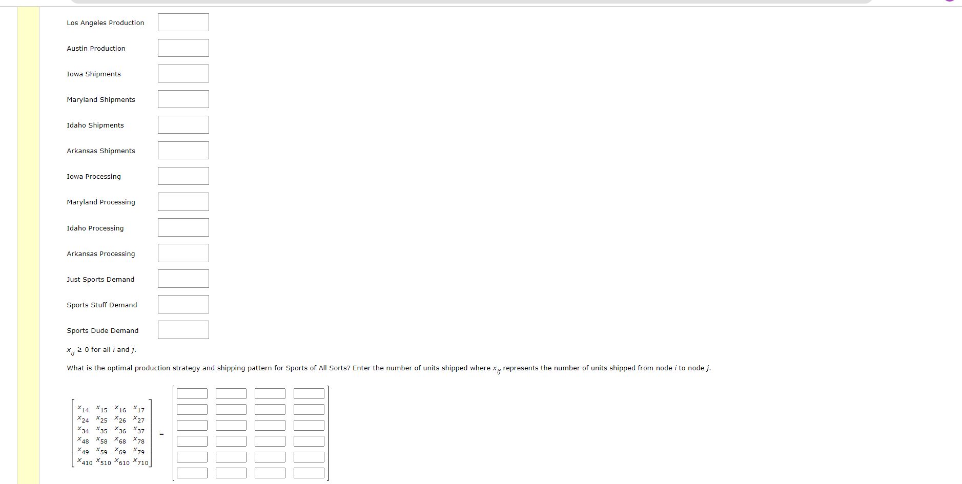 (a) Draw the network representation for this