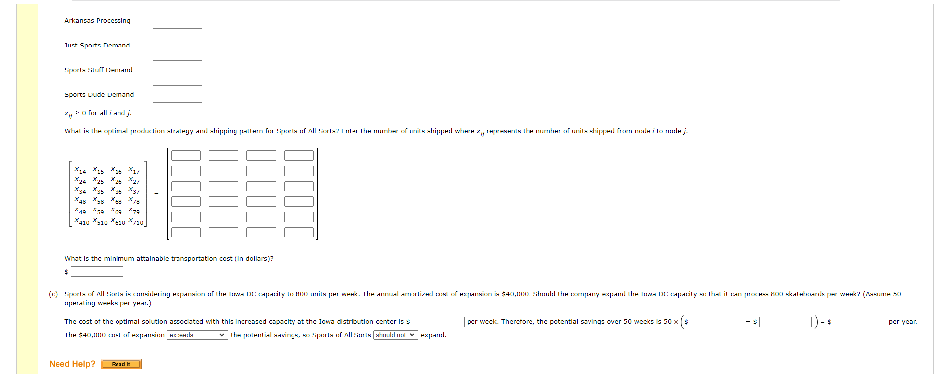 (a) Draw the network representation for this
