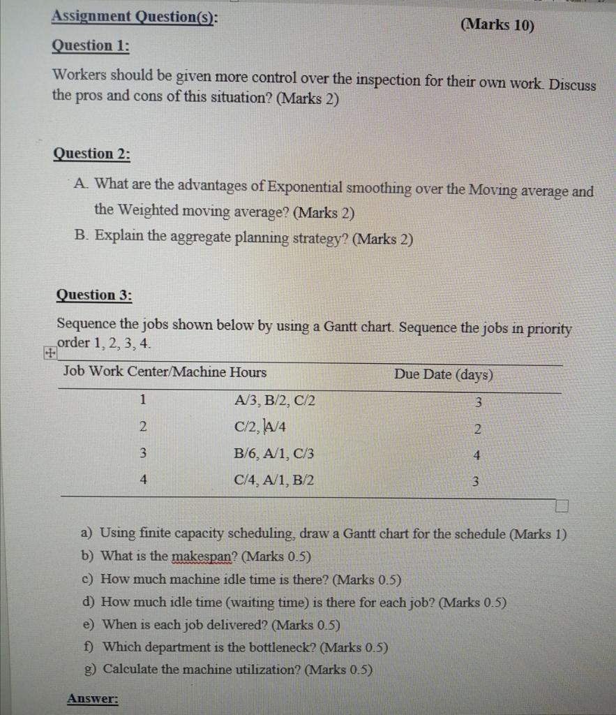 I need the answer as soon as possible Please.