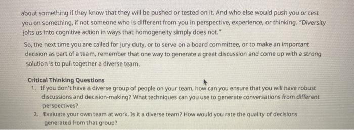 Chapter 12 Extra Credit Assignment . Read the