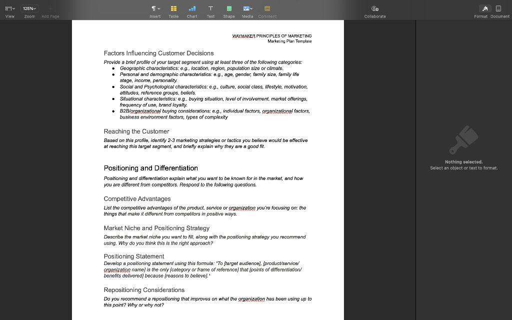 125% Zoom Add Page T Teach O Format Document View
