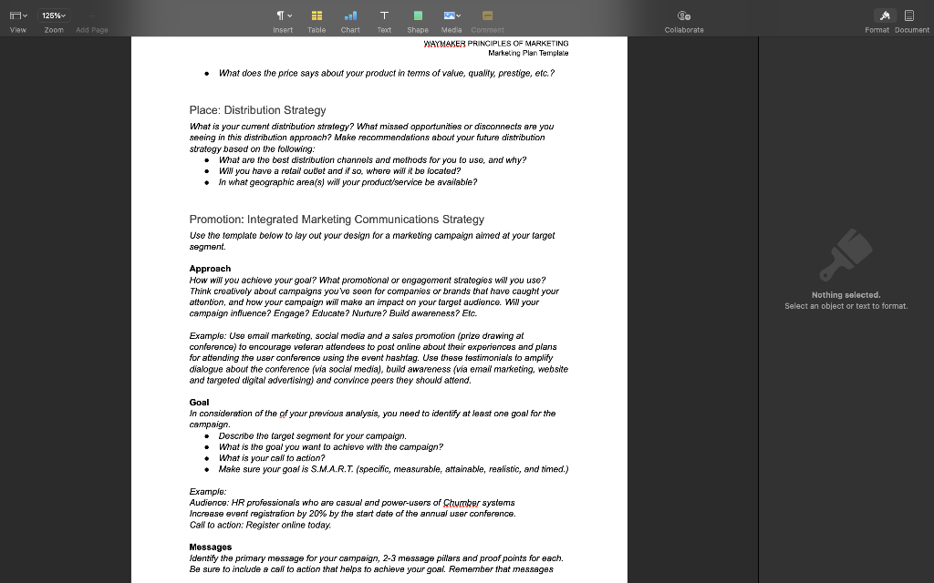 125% Zoom Add Page T Teach O Format Document View