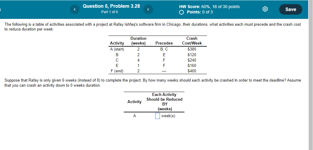 Please complete all of the parts Suppose that