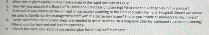 please help with numbers 5 through 9 in second