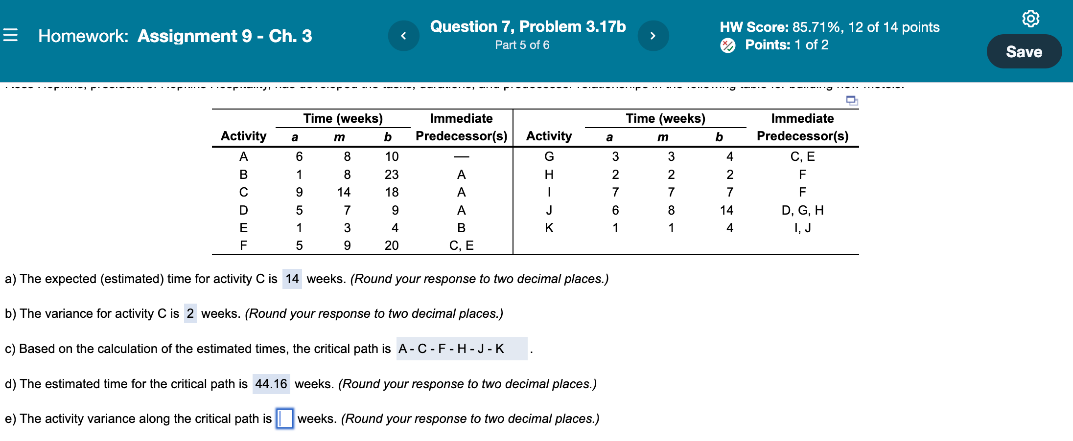 = Homework: Assignment 9 - Ch. 3 Question 7,