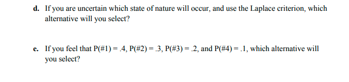 1) Answer the questions based on the following