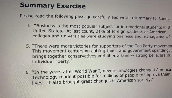 Paraphrase Exercises Paraphrase Exercise Please