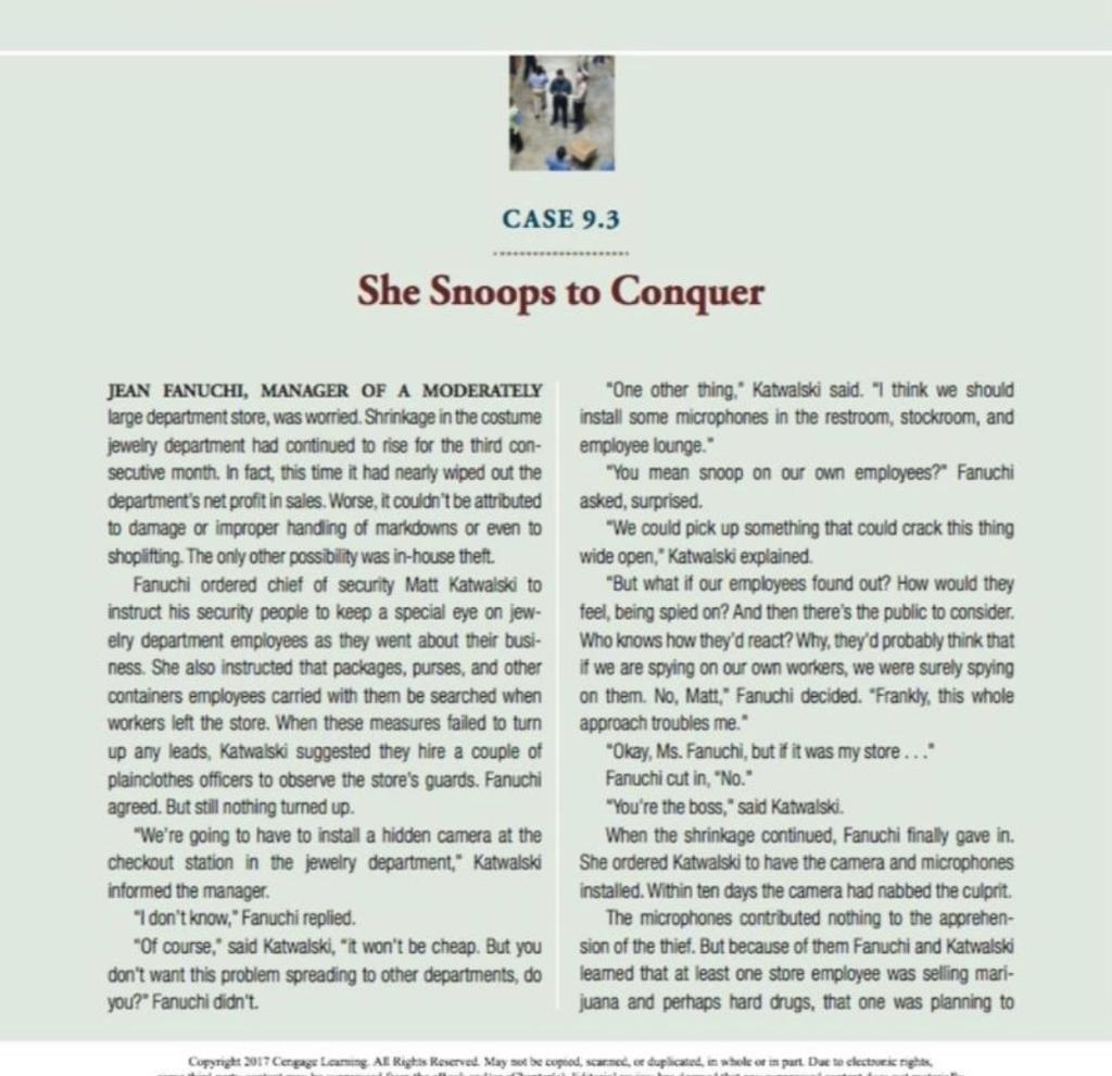 DB 16. She Snoops to Conquer 32 Read Case 9.3,