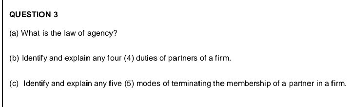 the question is a company law question QUESTION 2