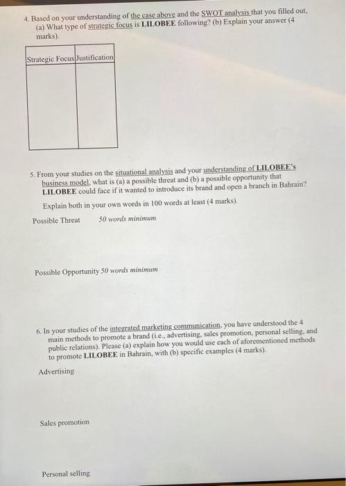 CASE STUDY: Please read the following case study