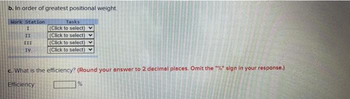 A manager wants to assign tasks to workstations