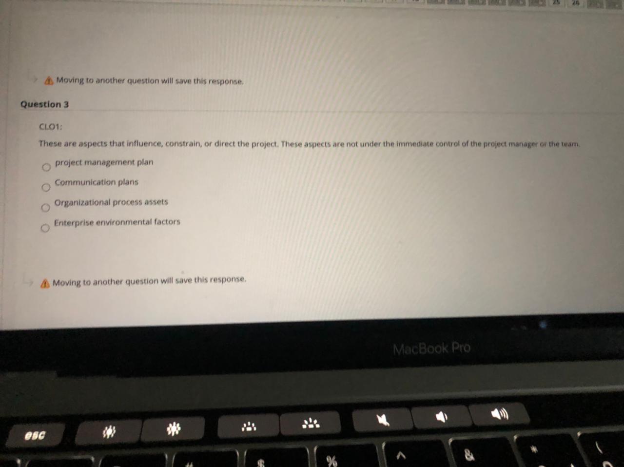 Please give answer: A Moving to another question