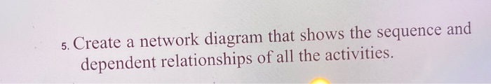 do question 2 and 5 Develop a work breakdown