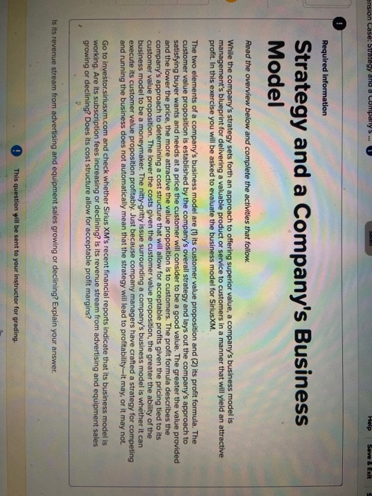 Saved Help Save & Exit Subm sion Case: Strategy