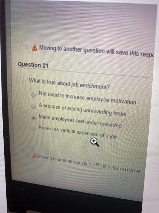 which one is the correct A Moving to another