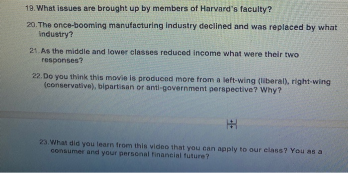 Inside Job Documentaty Video Questions Its from