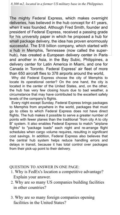 Localization gives Federal Express a competitive