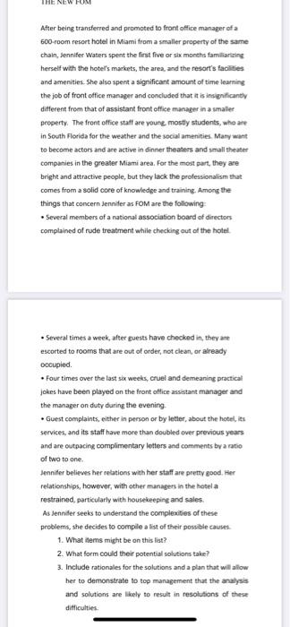 THE NEW POM After being transferred and promoted