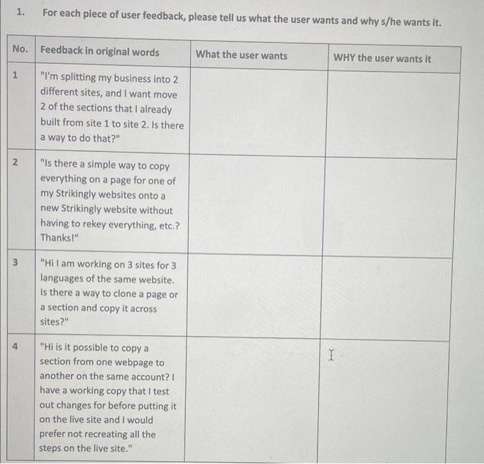 hello can you please answer the 4 questions for